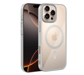 Coverzs Coque rigide transparent MagSafe iPhone 15 Pro Max (argent) Coverzs Coque rigide transparent MagSafe iPhone 15 Pro Max (argent)