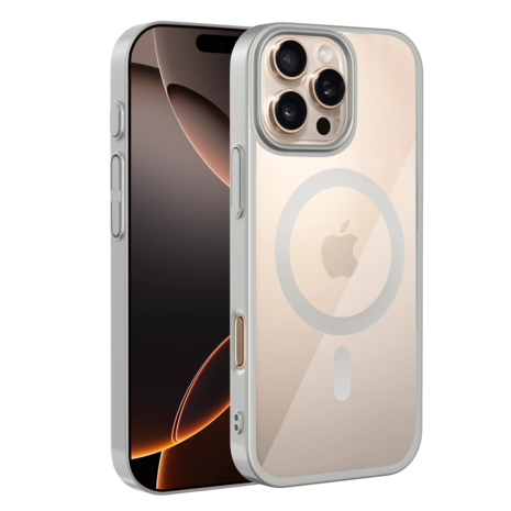 Coverzs Coverzs Coque rigide transparent MagSafe iPhone 15 Pro Max (argent) Coverzs Coverzs Coque rigide transparent MagSafe iPhone 15 Pro Max (argent)