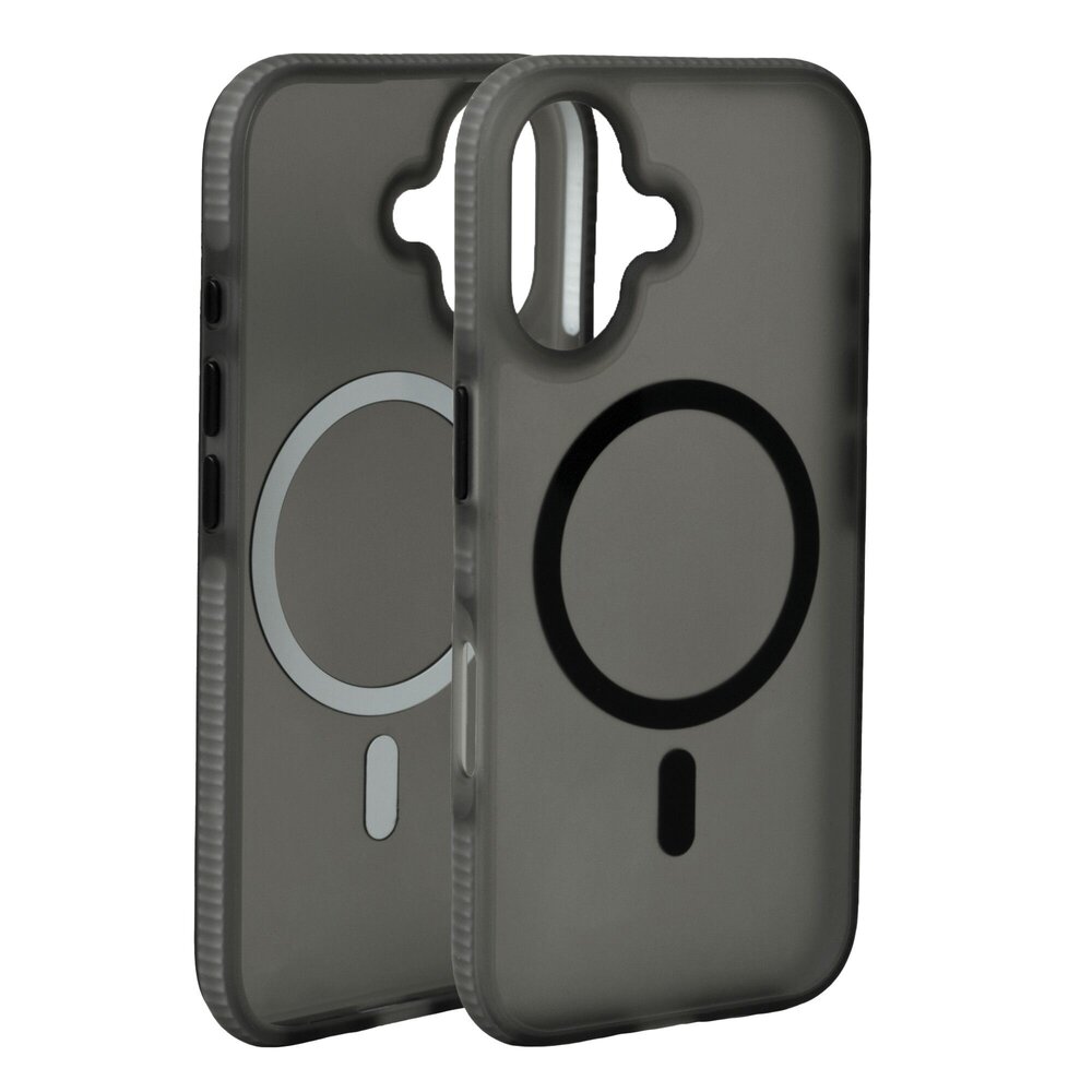 Coverzs Coverzs Coque MagSafe en silicone lisse iPhone 16 (noir)