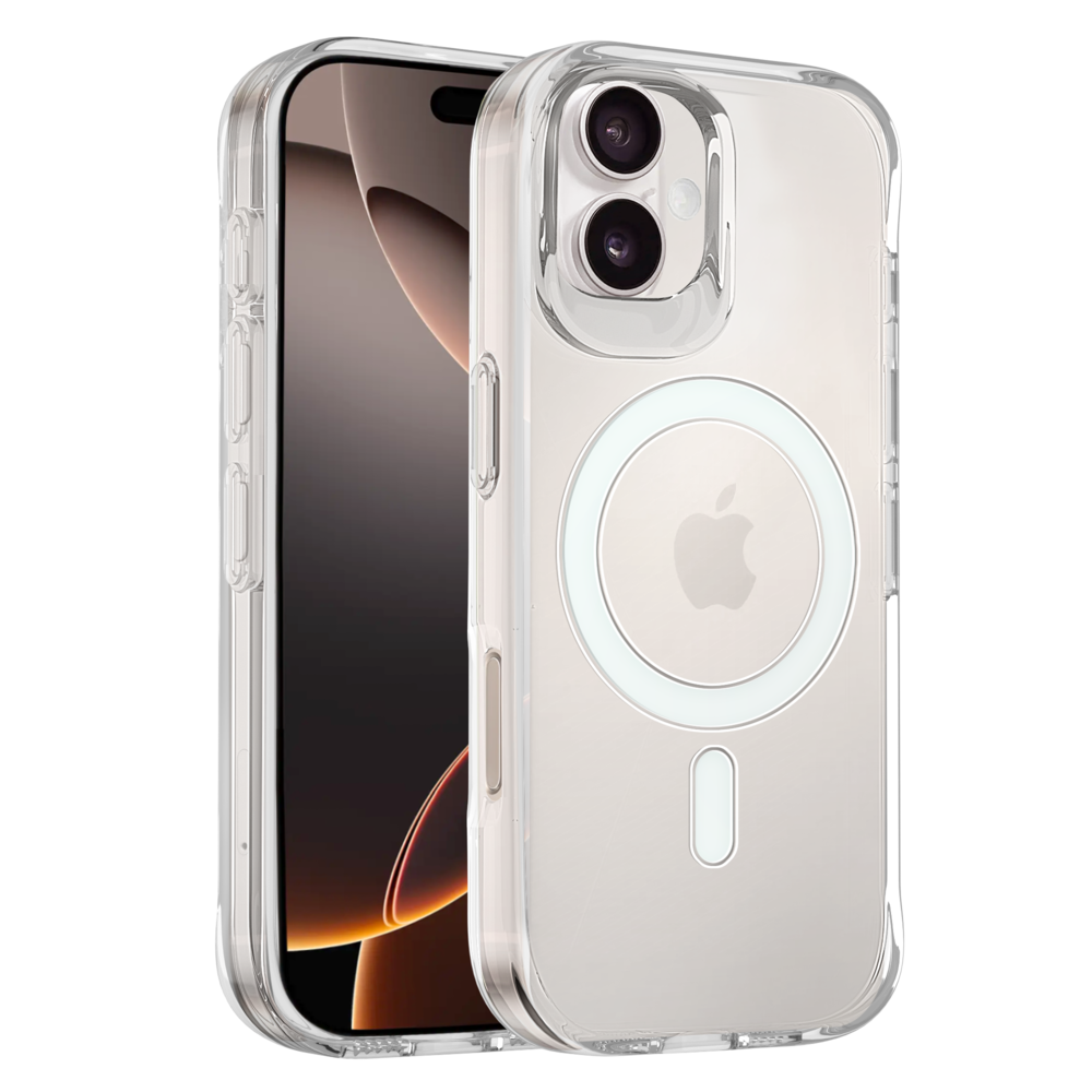 Coverzs Coverzs Coque rigide MagSafe iPhone 16 (transparent) Coverzs Coverzs Coque rigide MagSafe iPhone 16 (transparent)