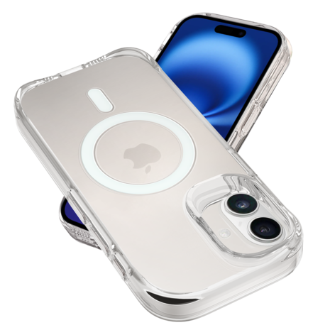 Coverzs Coverzs Coque rigide MagSafe iPhone 16 (transparent) Coverzs Coverzs Coque rigide MagSafe iPhone 16 (transparent)