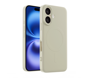 ShieldCase Coque arrière MagSafe en silicone iPhone 16 (beige) ShieldCase Coque arrière MagSafe en silicone iPhone 16 (beige)