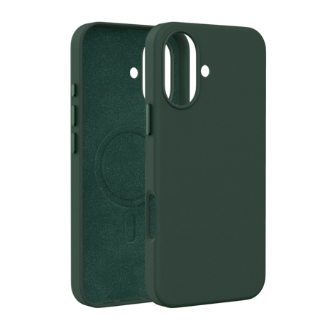 Coverzs Coverzs Coque MagSafe en cuir de luxe iPhone 16 (vert foncé) Coverzs Coverzs Coque MagSafe en cuir de luxe iPhone 16 (vert foncé)