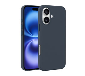 Coverzs Coque MagSafe en cuir de luxe iPhone 16 (bleu foncé) Coverzs Coque MagSafe en cuir de luxe iPhone 16 (bleu foncé)