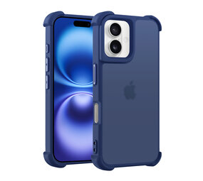 Coverzs Coque antichoc mate iPhone 16 Plus (bleu foncé) Coverzs Coque antichoc mate iPhone 16 Plus (bleu foncé)