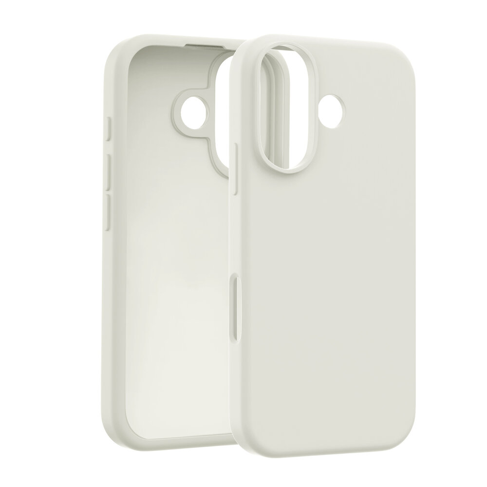 Coverzs Coverzs Coque de luxe en silicone iPhone 16 Plus (beige)