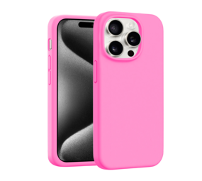 Coverzs Coque MagSafe en silicone de luxe iPhone 16 Pro Max (rose)