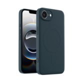 ShieldCase Coque arrière MagSafe en silicone iPhone 16e (bleu foncé)