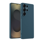 ShieldCase Coque arrière MagSafe en silicone Samsung Galaxy S24 Ultra (bleu foncé)