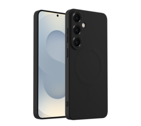 ShieldCase Coque arrière MagSafe en silicone Samsung Galaxy S25 (noir)