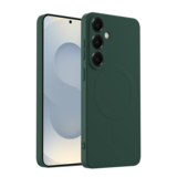 ShieldCase Coque arrière MagSafe en silicone Samsung Galaxy S25 Plus (vert foncé)