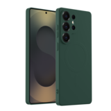 ShieldCase Coque arrière MagSafe en silicone Samsung Galaxy S25 Ultra (vert foncé)