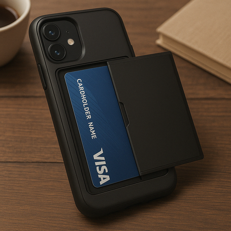 ShieldCase ShieldCase Coque cartes slider iPhone 12 Mini (noir) ShieldCase ShieldCase Coque cartes slider iPhone 12 Mini (noir)