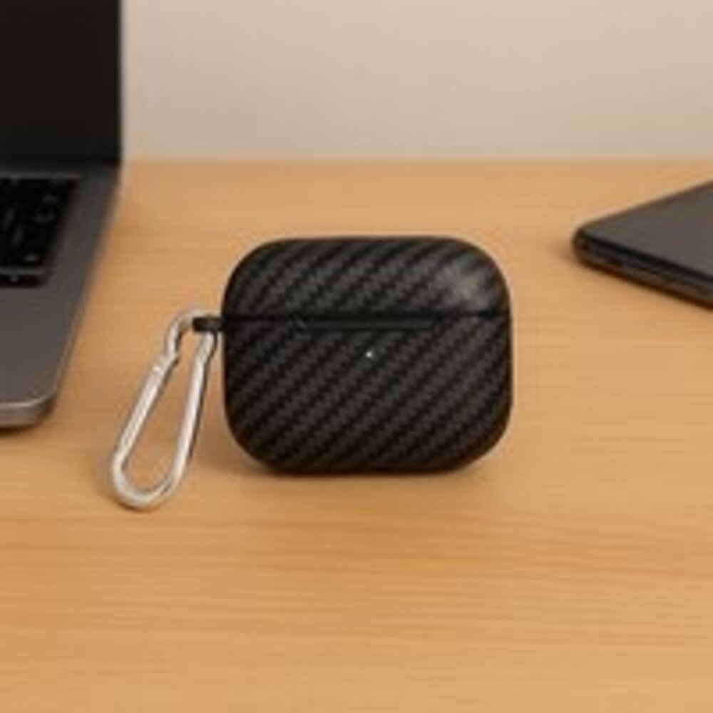 ShieldCase ShieldCase Coque Black Stripe silicone Airpods 4 (noir) ShieldCase ShieldCase Coque Black Stripe silicone Airpods 4 (noir)