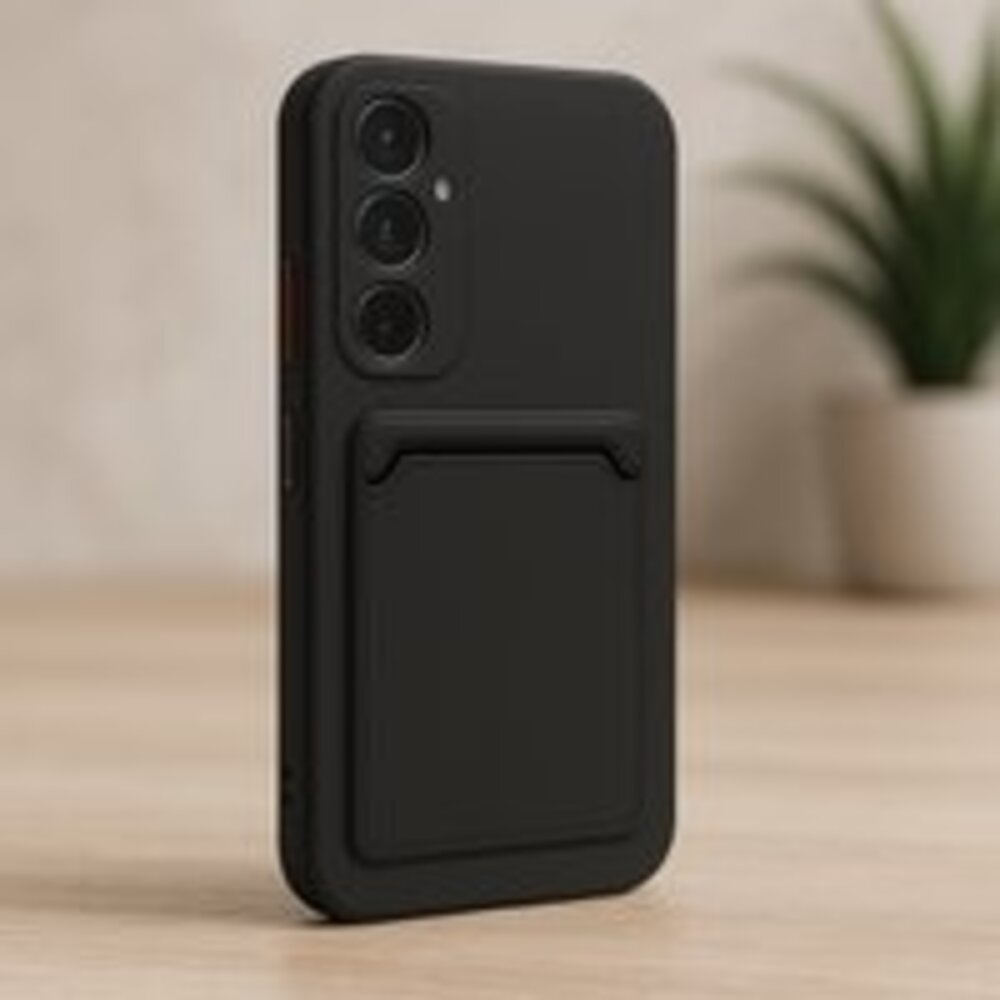 ShieldCase ShieldCase Coque en silicone Samsung Galaxy A15 avec porte-carte (noir)