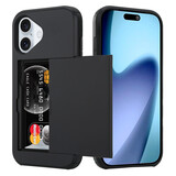 ShieldCase iPhone 17 coque porte-cartes avec curseur (noir)