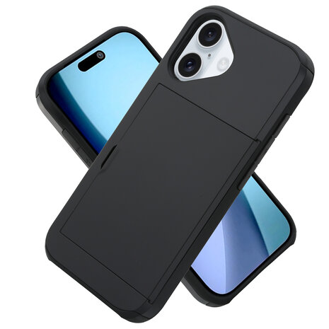 ShieldCase ShieldCase iPhone 17 coque porte-cartes avec curseur (noir) ShieldCase ShieldCase iPhone 17 coque porte-cartes avec curseur (noir)