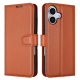 ShieldCase iPhone 17 étui bibliothèque en cuir (marron)