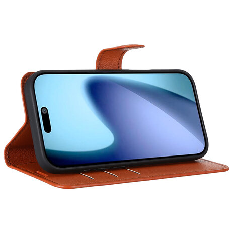 ShieldCase ShieldCase iPhone 17 étui bibliothèque en cuir (marron) ShieldCase ShieldCase iPhone 17 étui bibliothèque en cuir (marron)