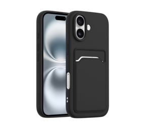 ShieldCase iPhone 17 coque en silicone porte carte (noir)