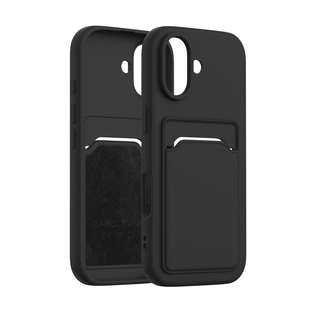 ShieldCase ShieldCase iPhone 17 coque en silicone porte carte (noir)