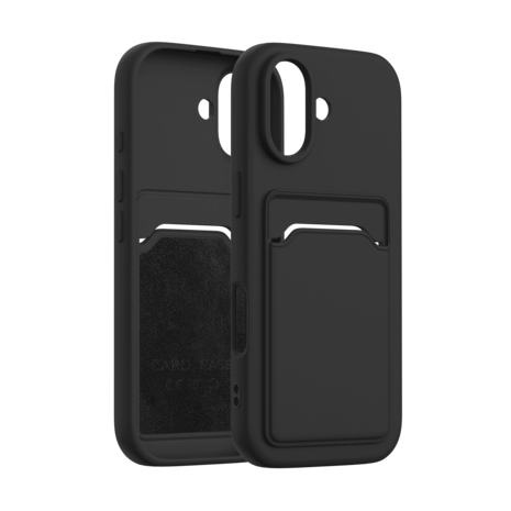 ShieldCase ShieldCase iPhone 17 coque en silicone porte carte (noir)