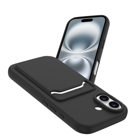 ShieldCase ShieldCase iPhone 17 coque en silicone porte carte (noir)