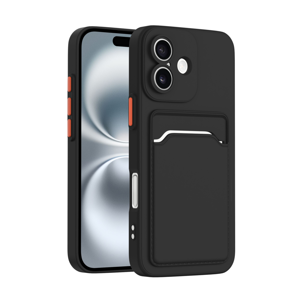 ShieldCase ShieldCase iPhone 17 Back cover avec porte carte (noir) ShieldCase ShieldCase iPhone 17 Back cover avec porte carte (noir)