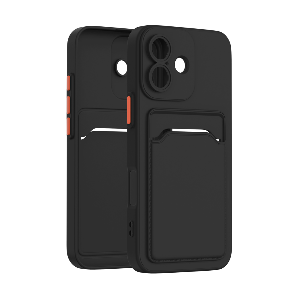 ShieldCase ShieldCase iPhone 17 Back cover avec porte carte (noir) ShieldCase ShieldCase iPhone 17 Back cover avec porte carte (noir)