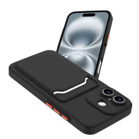 ShieldCase ShieldCase iPhone 17 Back cover avec porte carte (noir) ShieldCase ShieldCase iPhone 17 Back cover avec porte carte (noir)