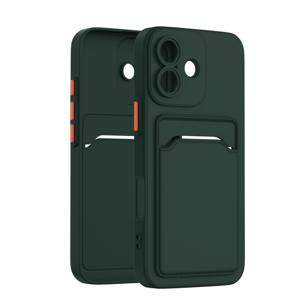 ShieldCase ShieldCase iPhone 17 Back cover avec porte carte (vert foncé) ShieldCase ShieldCase iPhone 17 Back cover avec porte carte (vert foncé)