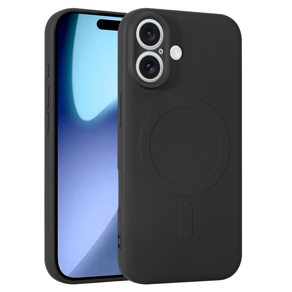 ShieldCase ShieldCase Coque arrière MagSafe en silicone pour iPhone 17 (noir) ShieldCase ShieldCase Coque arrière MagSafe en silicone pour iPhone 17 (noir)