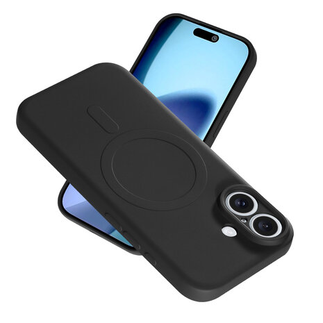 ShieldCase ShieldCase Coque arrière MagSafe en silicone pour iPhone 17 (noir) ShieldCase ShieldCase Coque arrière MagSafe en silicone pour iPhone 17 (noir)