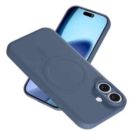 ShieldCase ShieldCase Coque arrière MagSafe en silicone pour iPhone 17 (gris) ShieldCase ShieldCase Coque arrière MagSafe en silicone pour iPhone 17 (gris)