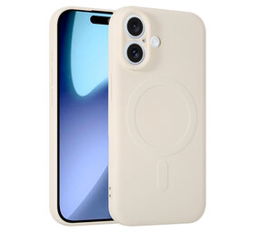 ShieldCase Coque arrière MagSafe en silicone pour iPhone 17 (beige)