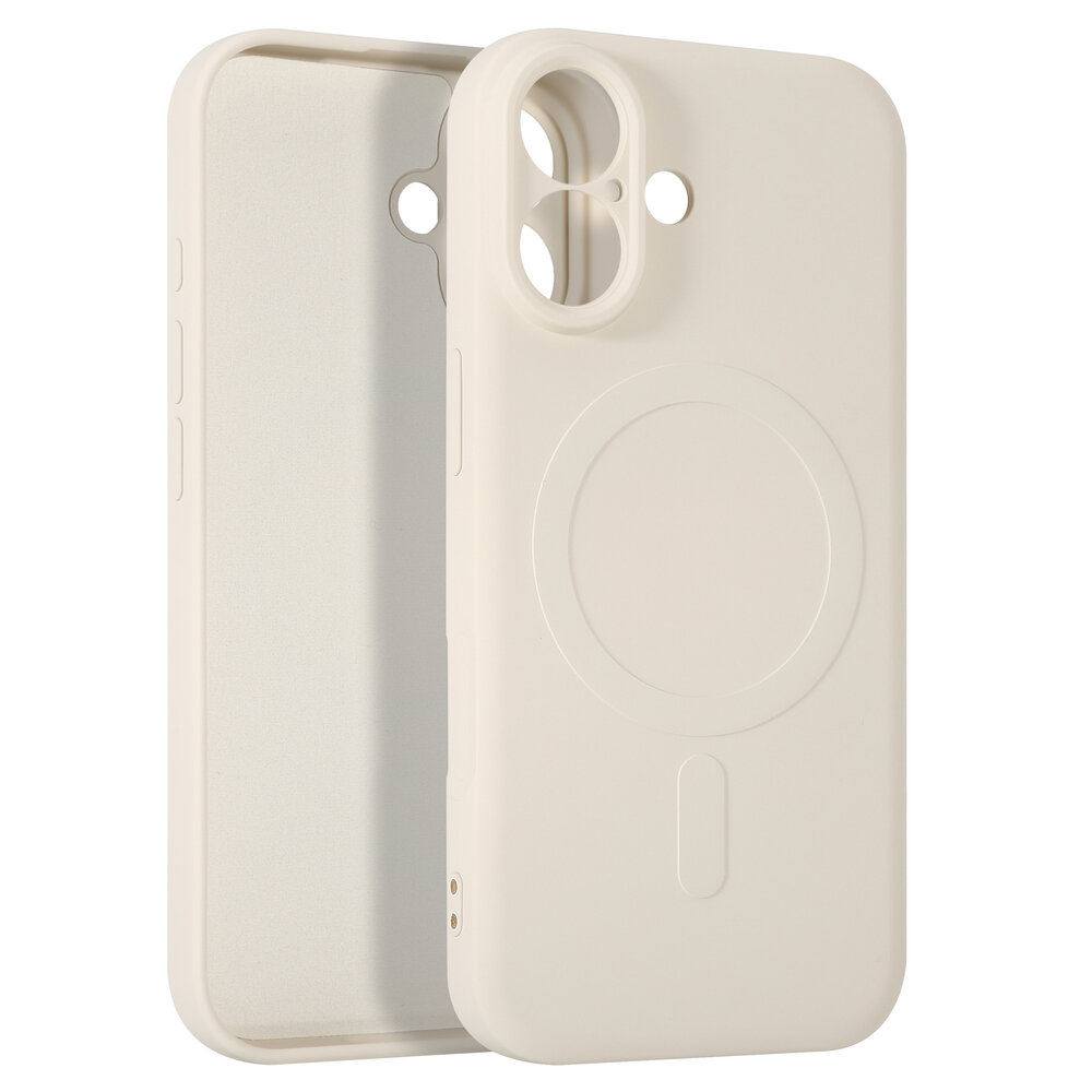 ShieldCase ShieldCase Coque arrière MagSafe en silicone pour iPhone 17 (beige) ShieldCase ShieldCase Coque arrière MagSafe en silicone pour iPhone 17 (beige)