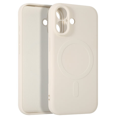 ShieldCase ShieldCase Coque arrière MagSafe en silicone pour iPhone 17 (beige) ShieldCase ShieldCase Coque arrière MagSafe en silicone pour iPhone 17 (beige)