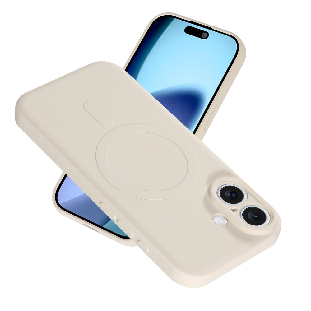 ShieldCase ShieldCase Coque arrière MagSafe en silicone pour iPhone 17 (beige) ShieldCase ShieldCase Coque arrière MagSafe en silicone pour iPhone 17 (beige)