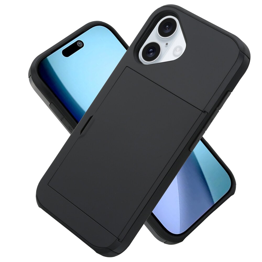 ShieldCase ShieldCase iPhone 17 coque porte-cartes avec curseur (noir) ShieldCase ShieldCase iPhone 17 coque porte-cartes avec curseur (noir)