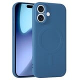 ShieldCase Coque arrière MagSafe en silicone pour iPhone 17 (bleu foncé)