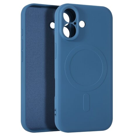 ShieldCase ShieldCase Coque arrière MagSafe en silicone pour iPhone 17 (bleu foncé) ShieldCase ShieldCase Coque arrière MagSafe en silicone pour iPhone 17 (bleu foncé)