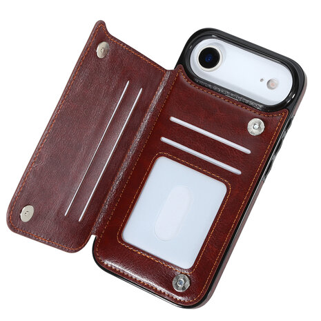 ShieldCase ShieldCase iPhone Air étui portefeuille (marron) ShieldCase ShieldCase iPhone Air étui portefeuille (marron)
