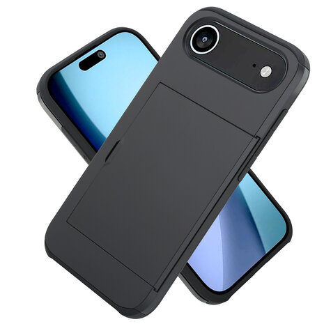ShieldCase ShieldCase iPhone Air coque porte-cartes avec curseur (noir) ShieldCase ShieldCase iPhone Air coque porte-cartes avec curseur (noir)