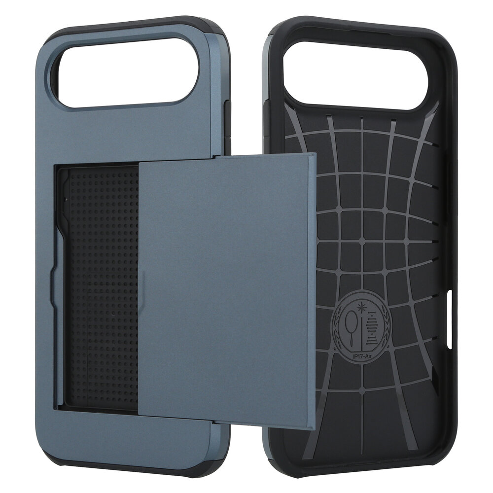 ShieldCase ShieldCase iPhone Air coque porte-cartes avec curseur (bleu foncé) ShieldCase ShieldCase iPhone Air coque porte-cartes avec curseur (bleu foncé)