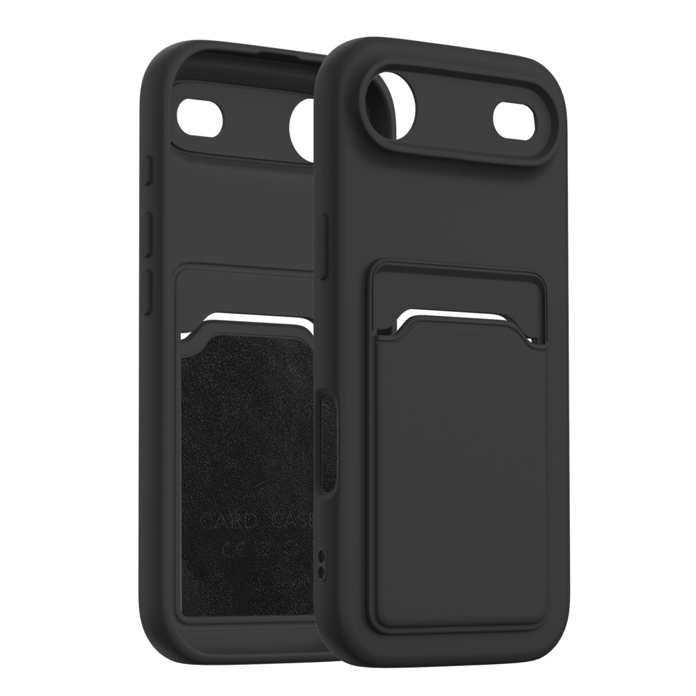 ShieldCase ShieldCase iPhone Air coque en silicone porte carte (noir)