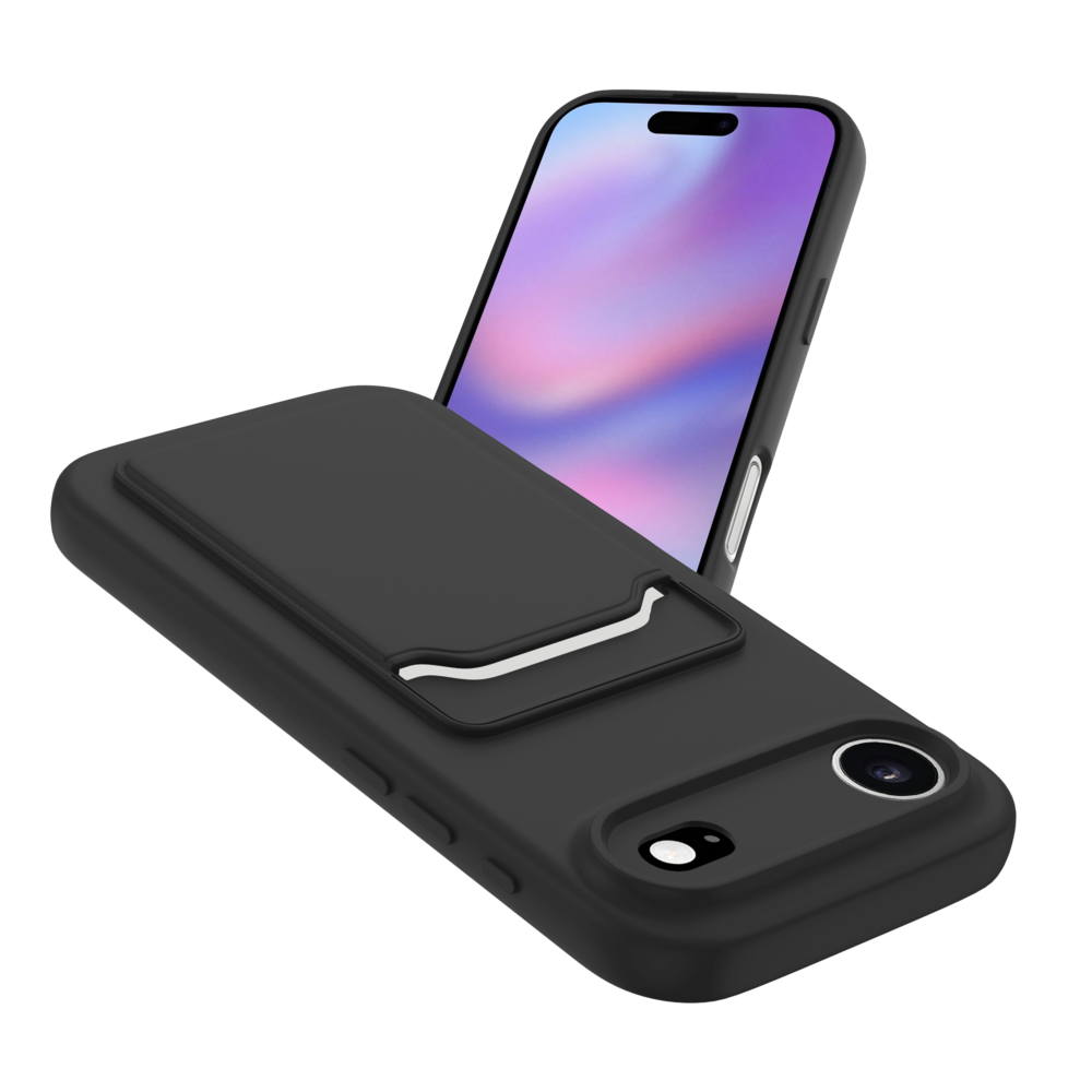 ShieldCase ShieldCase iPhone Air coque en silicone porte carte (noir)