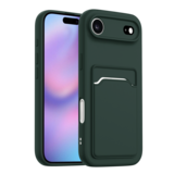 ShieldCase iPhone Air coque en silicone porte carte (vert foncé)