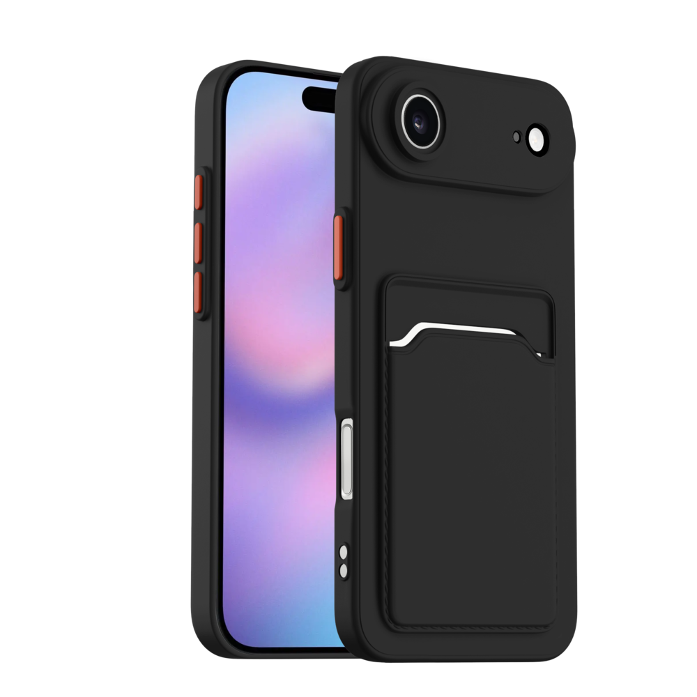 ShieldCase ShieldCase iPhone Air Back cover avec porte carte (noir) ShieldCase ShieldCase iPhone Air Back cover avec porte carte (noir)