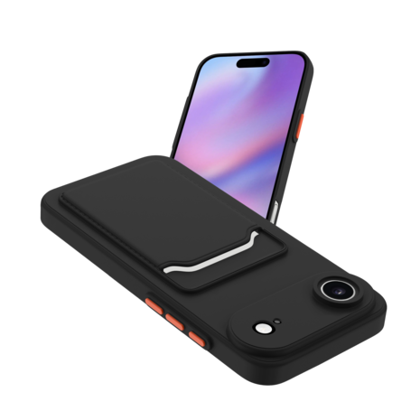ShieldCase ShieldCase iPhone Air Back cover avec porte carte (noir) ShieldCase ShieldCase iPhone Air Back cover avec porte carte (noir)