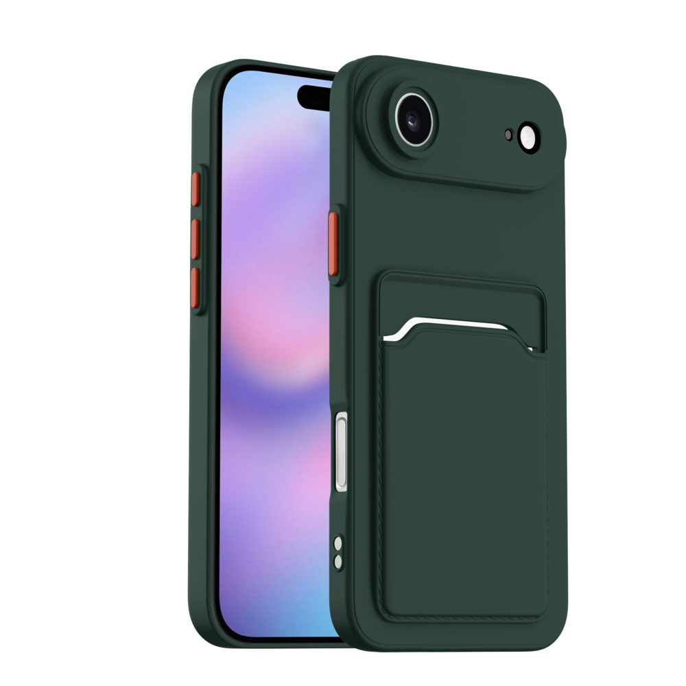 ShieldCase ShieldCase iPhone Air Back cover avec porte carte (vert foncé) ShieldCase ShieldCase iPhone Air Back cover avec porte carte (vert foncé)